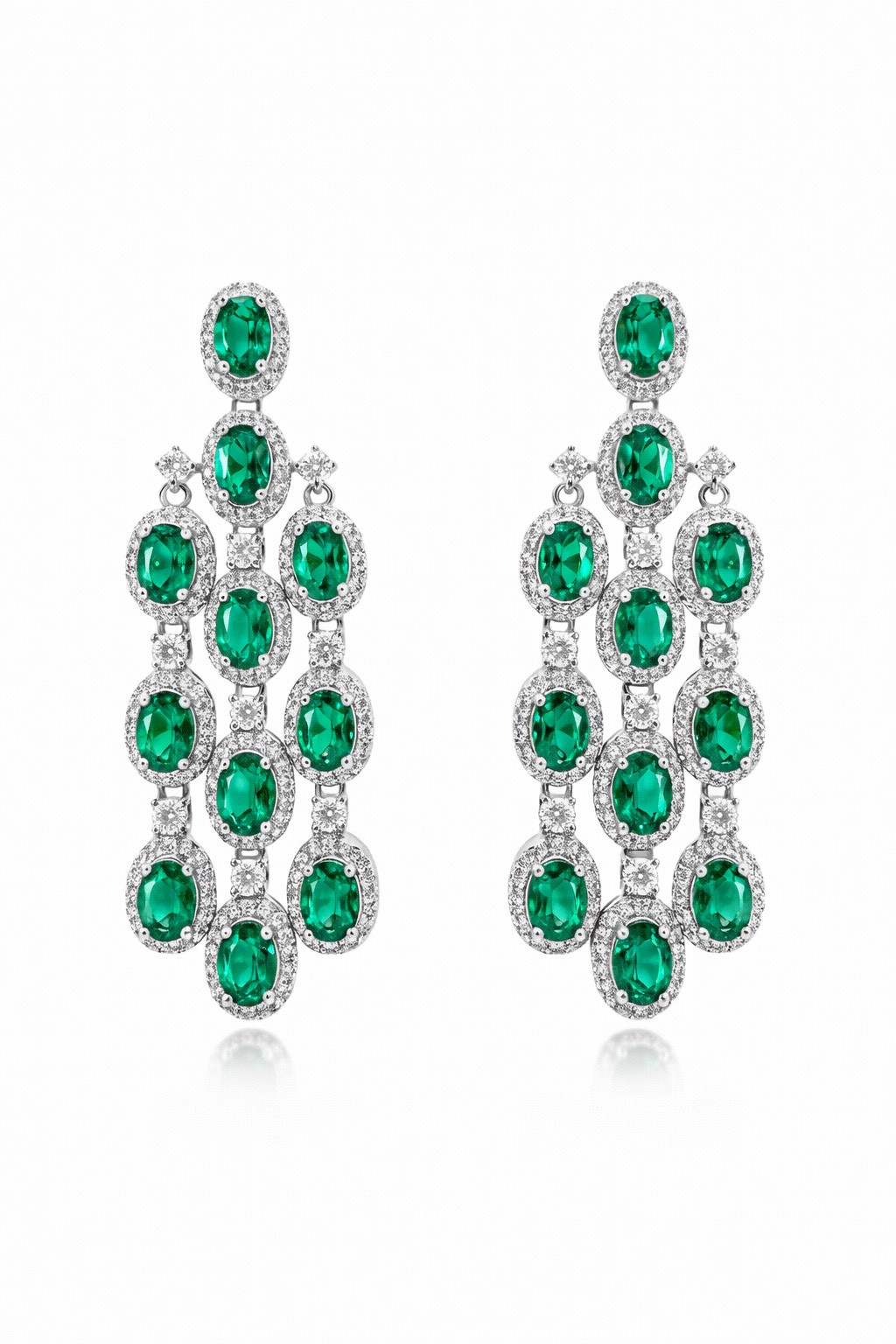 祖母綠輕奢耳環